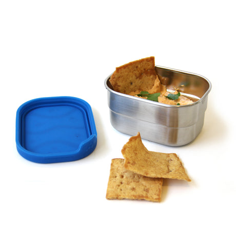ECO LUNCHBOX Small rectangular snacksjar Splash Pod