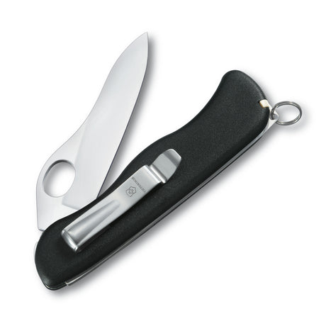 VICTORINOX Pocket Tool Sentinel, black, one hand knife, lockblade