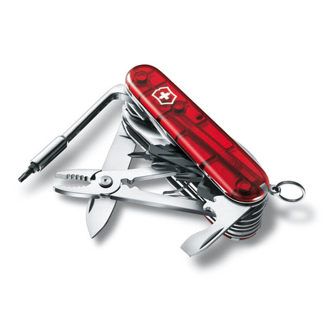 VICTORINOX Pocket knife CyberTool L red translucent, 91 mm