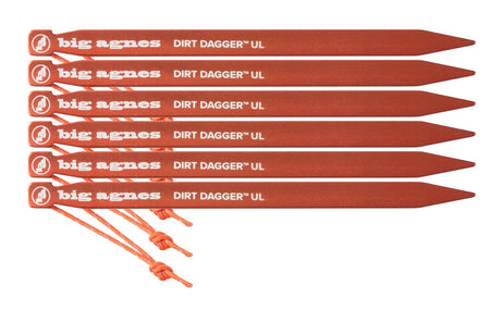 BIGAGNES Big Agnes Dirt Dagger 15 cm Tent Stakes: 6 - pack - Nordisk Natur - Det bästa inom friluftsliv & vildmark
