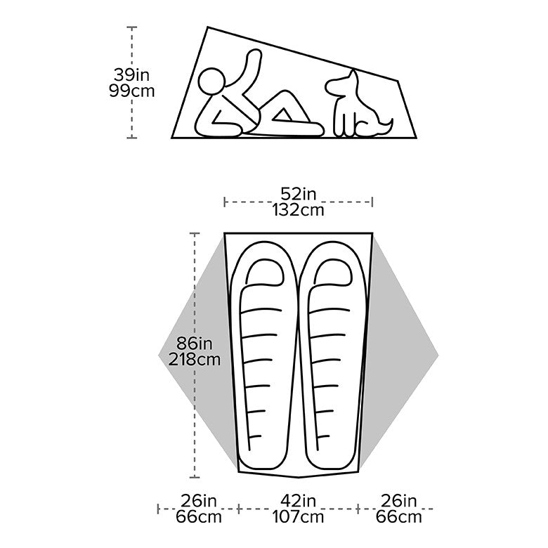 BIGAGNES Tiger Wall UL2 Bikepack Solution Dye - Nordisk Natur - Det bästa inom friluftsliv & vildmark