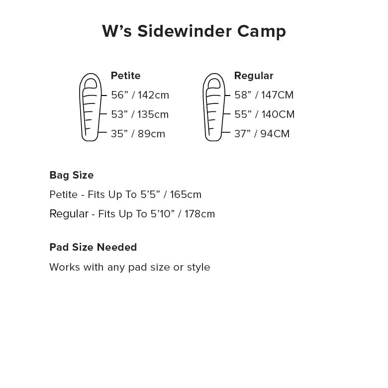 BIGAGNES W's Sidewinder Camp 35 (FireLine Eco) PETITE - Nordisk Natur - Det bästa inom friluftsliv & vildmark