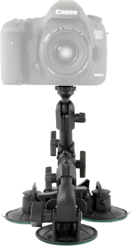 DELKIN Fat Gecko Camera Mounts - FG Triple Suction - Nordisk Natur - Det bästa inom friluftsliv & vildmark