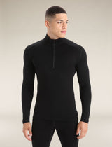 Icebreaker M Mer 260 Quantum IV LS Zip BLACK - Nordisk Natur - Det bästa inom friluftsliv & vildmark