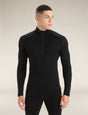 Icebreaker M Mer 260 Quantum IV LS Zip BLACK - Nordisk Natur - Det bästa inom friluftsliv & vildmark