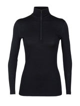 Icebreaker W 200 Oasis LS Half Zip BLACK - Nordisk Natur - Det bästa inom friluftsliv & vildmark