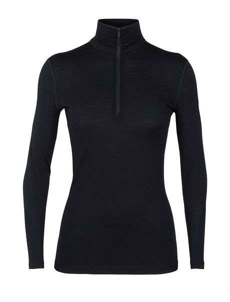 Icebreaker W 200 Oasis LS Half Zip BLACK - Nordisk Natur - Det bästa inom friluftsliv & vildmark
