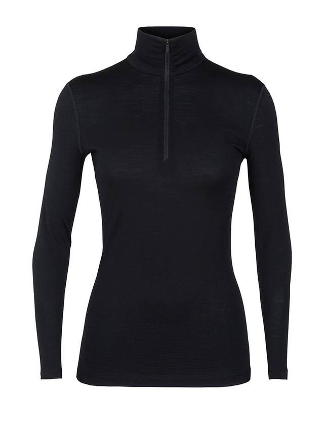 Icebreaker W 200 Oasis LS Half Zip BLACK - Nordisk Natur - Det bästa inom friluftsliv & vildmark