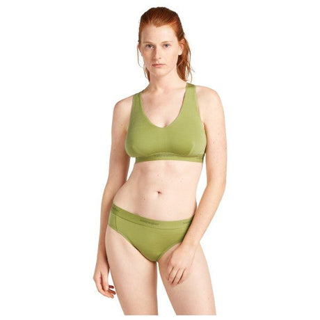 Icebreaker W Mer 125 Cool - Lite Sprite Racerback Bra OLIVE - Nordisk Natur - Det bästa inom friluftsliv & vildmark