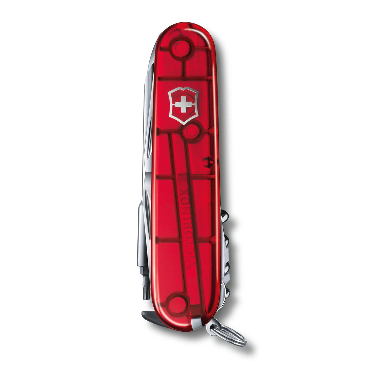 VICTORINOX Pocket knife CyberTool L red translucent, 91 mm - Nordisk Natur - Det bästa inom friluftsliv & vildmark