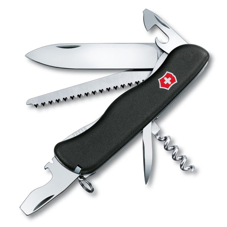 VICTORINOX Pocket Tool FORESTER, black, lockblade, 111 mm - Nordisk Natur - Det bästa inom friluftsliv & vildmark