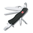 VICTORINOX Pocket Tool Military, black One Hand Knife, wavy lockblade - Nordisk Natur - Det bästa inom friluftsliv & vildmark