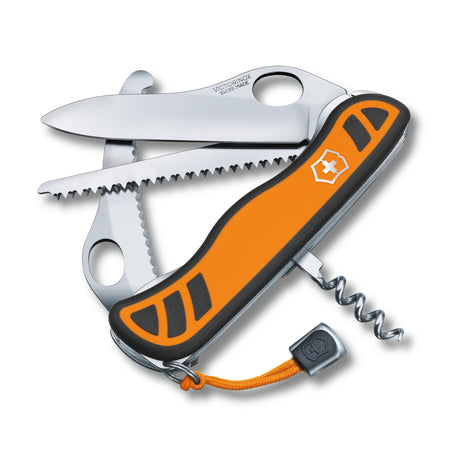 VICTORINOX Pockettool Hunter XT, orange/ black, one hand w lock, 111 mm - Nordisk Natur - Det bästa inom friluftsliv & vildmark